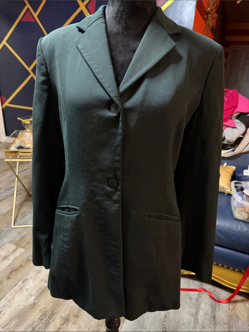 Jones New York Classic Women's Dark Green Tailored Blazer